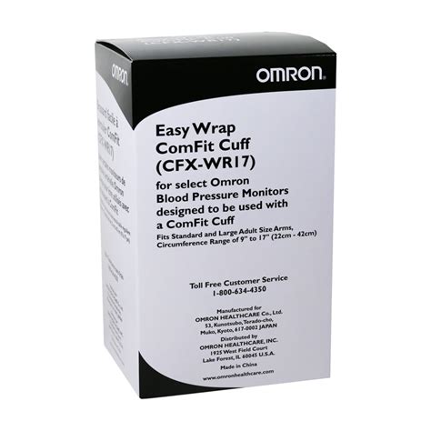 Omron Black Comfit Wide Range 9-17 in Replacement Cuff | ADW Diabetes