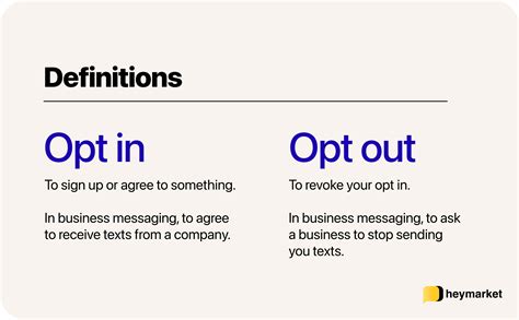 What Do Opt In and Opt Out Mean In Text? - Heymarket