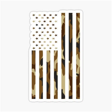 "American Flag Military Tactical Camouflage Usa" Sticker for Sale by ...