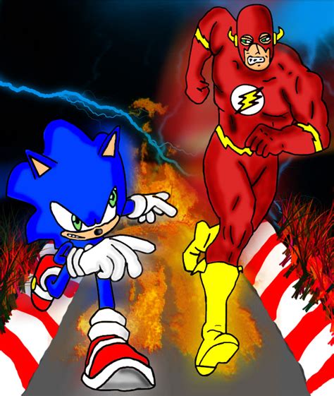 The Flash vs Sonic by SamuraiStorm on DeviantArt