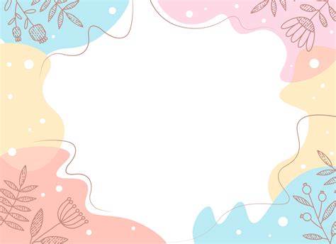 Background with floral pattern in pastel colors with place to copy ...