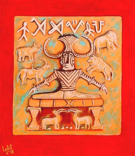 SEAL, Mohenjo-daro Painting by Lalit Jain - Fine Art America