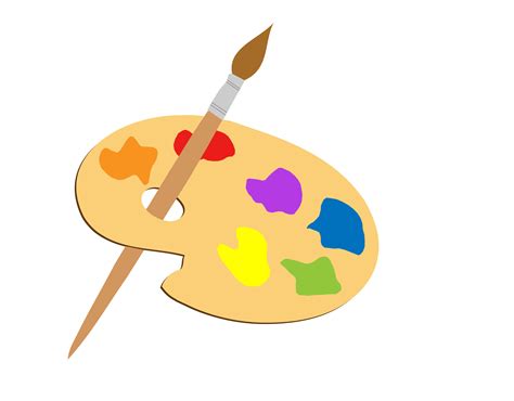 Artists Palette Clipart Free Stock Photo - Public Domain Pictures