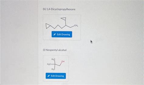 Solved Draw the bond-line formula for H and I (it marked it | Chegg.com