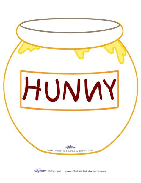 Printable Hunny Pot Decoration | Winnie the pooh drawing, Winnie the pooh honey, Hunny pot