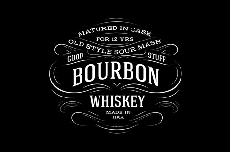 Bourbon Whiskey Label | Branding & Logo Templates ~ Creative Market