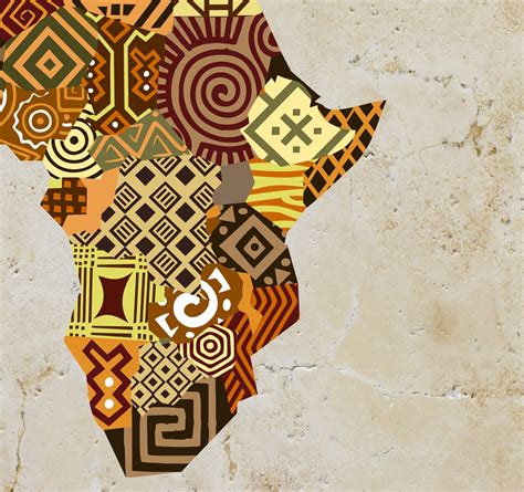 African Map Art African Print Map Decor African Wall Art | Etsy