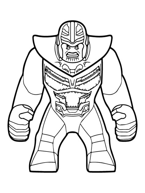 Thanos Lego Avengers Coloring Page - Free Printable Coloring Pages for Kids