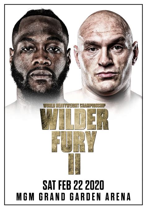 Tyson Fury Vs Wilder Poster - img-Aaralyn