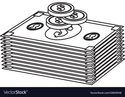 Money bills design Royalty Free Vector Image - VectorStock