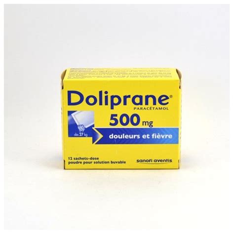 Doliprane Paracetamol 500 mg Single-Dose Sachets – pain and fever ...