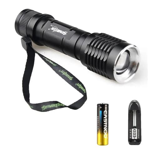 Free Shipping 5 Modes T6 LED 18650 Flashlight Torch 1500 Lumens Lamp ...