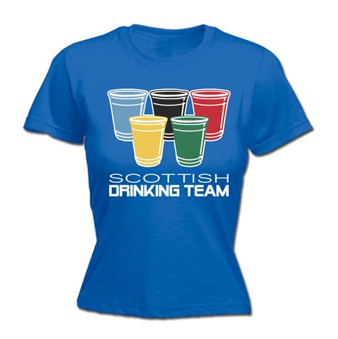 Scottish Drinking Team Funny Joke Novelty Pub Bar Birthday WOMENS T SHIRT | eBay