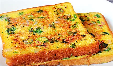 Spicy Bread Omelette Toast Recipe