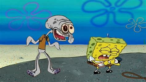 SpongeBob says goodbye to Insane Squidward - YouTube