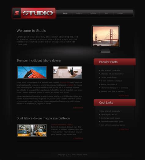 Studio - Free HTML CSS Templates