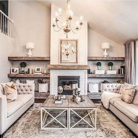 30+ Fancy Farmhouse Living Room Decor Ideas To Try - TRENDECORS