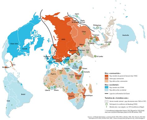 Carte Du Monde Pendant La Guerre Froide | My blog