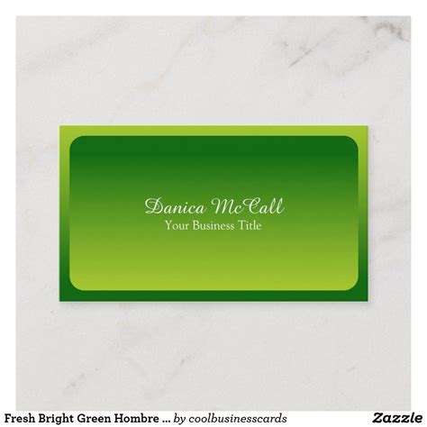 Fresh Bright Green Hombre Professional Business Card | Zazzle.com | Professional business cards ...