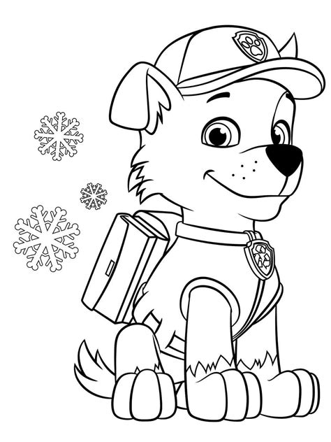 Cute Rocky Paw Patrol coloring page - Download, Print or Color Online ...