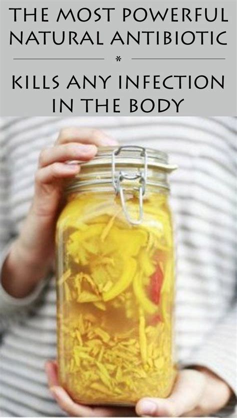 The Most Powerful Natural Antibiotic, Kills Any Infection In the Body | Herbal remedies, Natural ...