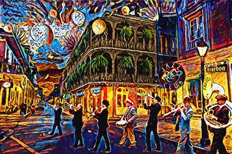 New Orleans Art Print Mardi Gras Art French Quarter - Etsy