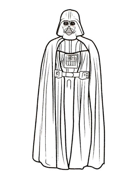 Darth Vader Standing coloring page - Download, Print or Color Online ...
