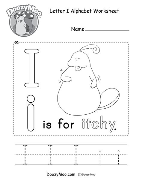 Letter I Worksheet For Preschool