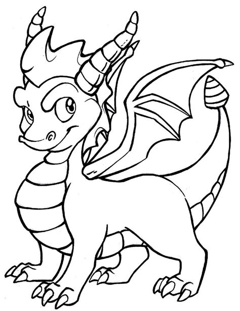 Baby Dragon Coloring Pages - Coloring Home