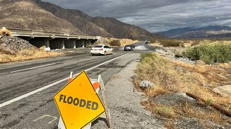 Palm Springs cut off as desert Californian city deluged by Tropical Storm Hilary | US News | Sky ...