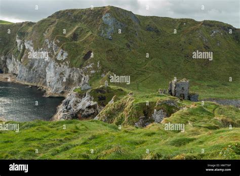 Kinbane Castle Ruins, Country Antrim, Northern Ireland Stock Photo - Alamy