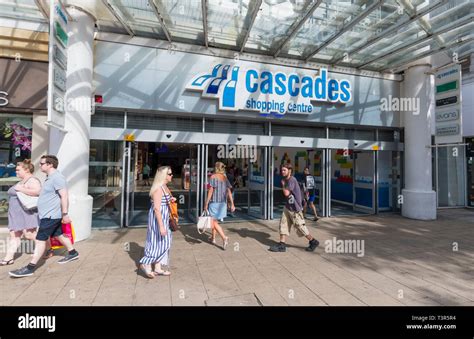 Cascades Shopping Centre entrance in Portsmouth, Hampshire, England, UK Stock Photo - Alamy