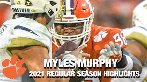 Myles Murphy 2021 Regular Season Highlights | Clemson DL - Win Big Sports