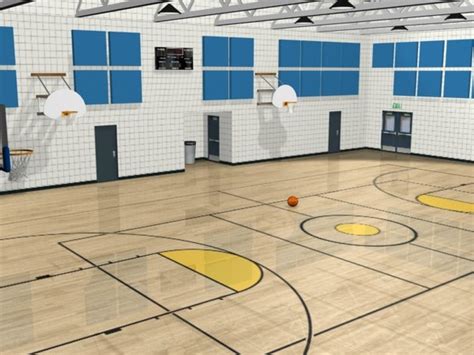 basketball gym 3d model