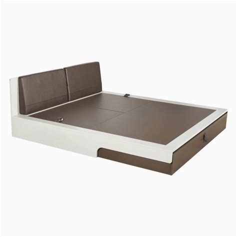 Godrej Interio Flute Engineered Wood King Bed With Storage Price in India - Buy Godrej Interio ...