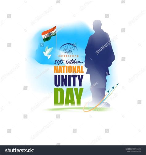 Vector Illustration National Unity Day India31st Stock Vector (Royalty Free) 1887242290 ...