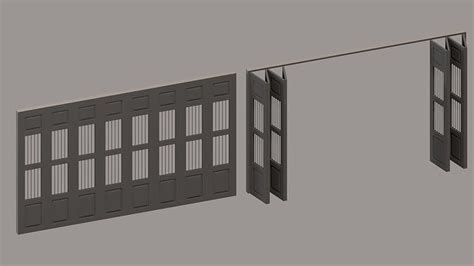 Folding door free VR / AR / low-poly 3D model | CGTrader