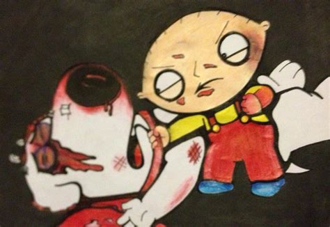 Stewie beating up Brian by TheKellyLlama on DeviantArt