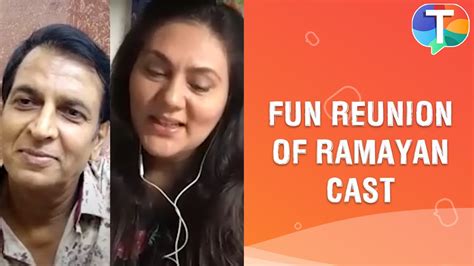 Fun virtual REUNION of Ramayan cast | Sunil Lahri, Deepika Chikhalia - YouTube