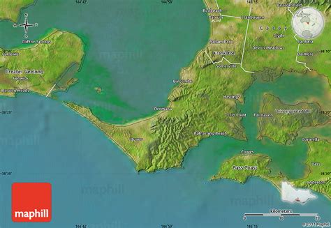 Satellite Map of Mornington Peninsula