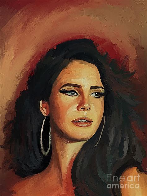 Lana Del Rey Painting Painting by Rodrigo Artist