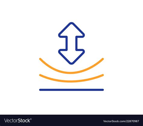 Resilience line icon elastic material sign Vector Image