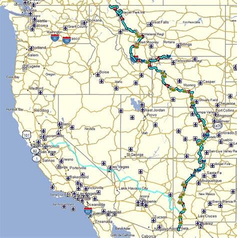 Map Of The Continental Divide - Maping Resources