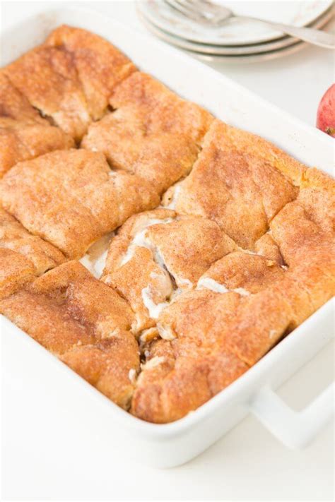 Crescent Roll Apple Pie Cheesecake Bars - Oh Sweet Basil