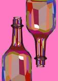 Wine White Glass Design Shadows Liquid Stock Illustration ...