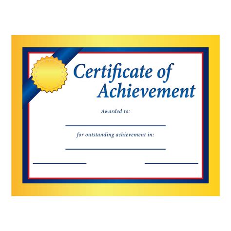 Custom 8.5" x 11" Certificate - Certificate of Achievement ...