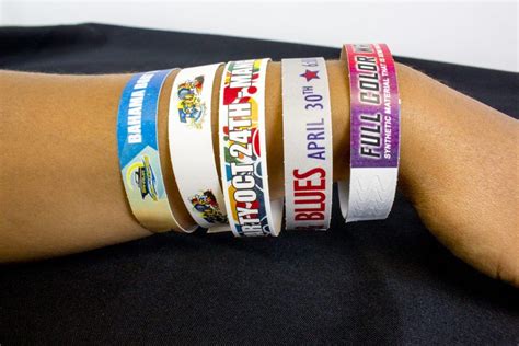 Order your custom event wristbands - printed tyvek wristbands in Miami | Custom wristbands ...