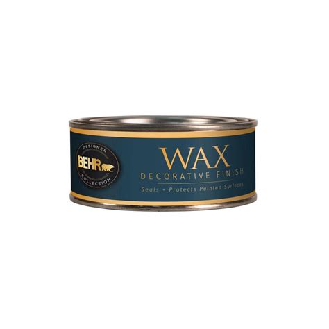 BEHR 8 oz. Clear Interior Chalk Decorative Wax 714016