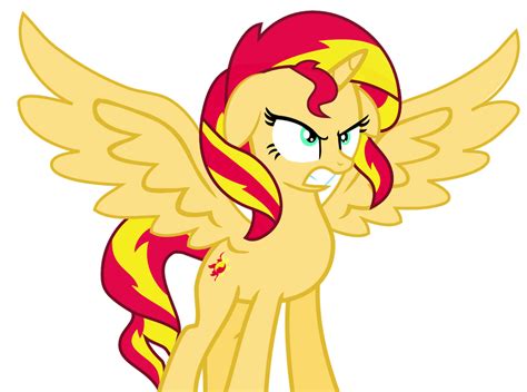 Alicorn Sunset Shimmer Anger by Mighty355 on DeviantArt