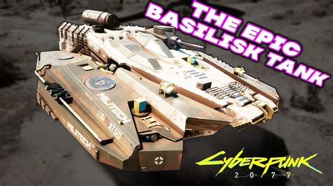 Cyberpunk 2077 - Militech Basilisk How to Get! Rare Tank | NEW! Review ...